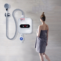 Nouvel Arrivage Chauffe-eau Électrique Instantané en Acier Inoxydable pour Salle de Bain, Ensemble Robinet de Douche