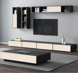 Tốt nhất bán nhà hiện đại phòng khách phòng ngủ đồ nội thất bằng gỗ lưu trữ Tường <span class=keywords><strong>TV</strong></span> Tủ <span class=keywords><strong>TV</strong></span> đứng Bàn cà phê - Product Image 1