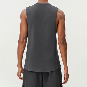 Magliette da <span class=keywords><strong>uomo</strong></span> in cotone e muscolatura da <span class=keywords><strong>palestra</strong></span> ad asciugatura rapida canotte da allenamento per Fitness Bodybuilding senza maniche maglietta - Product Image 5