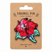 Épinglette en métal émaillé dur noir, forme fleur, avec logo personnalisé, style moderne antique, pailletée, pour décoration de chapeau, sac ou cadeau