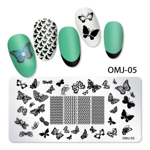 Nouveaux modèles d'impression Nail Art, <span class=keywords><strong>modèle</strong></span> carré, pour décoration de Nail Art, arbre de <span class=keywords><strong>noël</strong></span>, plaque en acier, estampage - Product Image 6