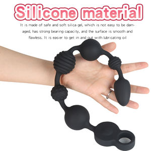 Perles anales pour hommes masseur de <span class=keywords><strong>prostate</strong></span> flexible pour le point G, le clito, le godemichet anal, outils sexuels, vibromasseur anal en silicone pour femmes - Product Image 5
