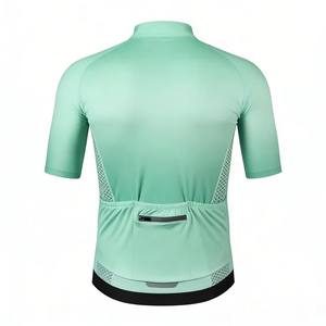 Maillot de cyclisme minimaliste à manches courtes avec dégradé, personnalisable, unisexe, résistant aux plis, haut de cyclisme, équipement de cyclisme sur route, équipement de cyclisme sportif - Product Image 2