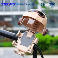 Support de téléphone compact et léger en ABS pour guidon, installation sans outil, mini pare-soleil pour casque, compatible