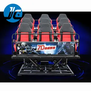 360 Degrees 12 Seats Hydraulic 5D 7D Cinema System Equipment 5D Mini Cinema Wind Rain Machine