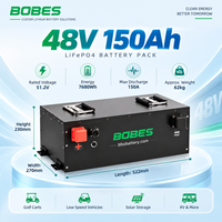 Batterie LiFePO4 48V 100Ah pour voiturette de golf, directement de l'usine, avec système de gestion intelligent et longue durée de vie, cycle profond.