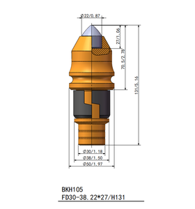 बुनियादी ड्रिलिंग के लिए उच्च गुणवत्ता वाला Bkh105 टेपर बिट - Product Image 2