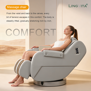 Fauteuil de massage rotatif intelligent Lingvita Pro, ergonomique, gain de place, <span class=keywords><strong>siège</strong></span> inclinable à gravité zéro, automatique - Product Image 2