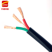 Câble électrique flexible multiconducteur rond CE H03VV-F H05VV-F RVV 3x1,5mm 3x2,5mm 3x4mm 3x6mm 3x10mm isolé et gainé PVC