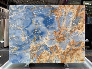 UnionStone Blue Onyx Natural Translucent Backlit Eco-Friendly Modern Waterproof Polished Big Slab Indoor Hotel Graphic Design - Product Image 5