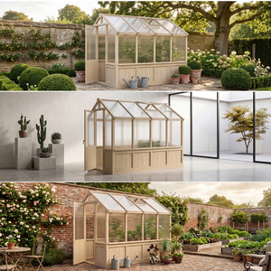 Serres agricoles écologiques <span class=keywords><strong>en</strong></span> <span class=keywords><strong>bois</strong></span>, bâtiments de jardin, serres hydroponiques, kit complet de film plastique, ensemble complet <span class=keywords><strong>en</strong></span> <span class=keywords><strong>verre</strong></span> - Product Image 3