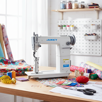 Machine à coudre industrielle JUKKY 810 pour le cuir, la confection de perruques et les travaux capillaires, point noué, une aiguille, à colonne