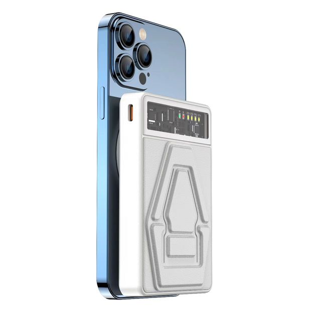 Wireless Power Bank with Mag 10000mAh Mini Portable Mobile Charger Safe Battery Pack Fast Charging Powerbank