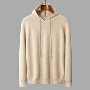 Мужская кашемировая толстовка с капюшоном - Product Image 3