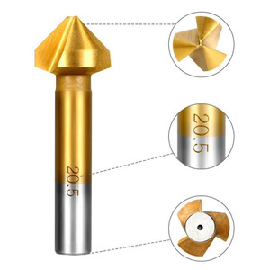 <b>Chamfering</b> <b>Tool</b> Set 6.3 To 20.5mm High Accuracy For Woodworking Milling Cutter Countersink Hole Opener Lathe Use - Product Image 2