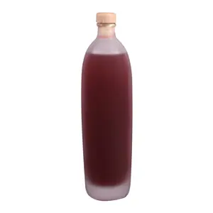 热卖透明磨砂玻璃瓶，带软木塞，用于饮料牛奶葡萄酒果汁100毫升120毫升