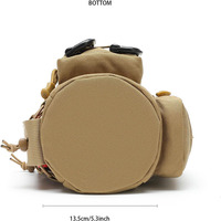Sac de sport en nylon pour bouteille d'eau avec bandoulière réglable