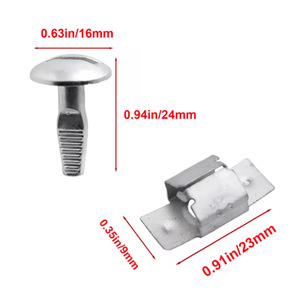 Nuevo Juego de Soportes para Placa Protectora de Motor 703016 703018 para Coches Citroën C5 C4, Piezas de Reparación de Acero con Fijaciones - Product Image 3