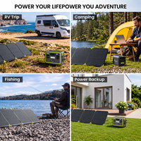 Panneau solaire pliable portable à charge rapide 200W pour station d'alimentation FOSSiBOT F1200 F1800 F2400, chargeur solaire monocristallin