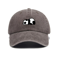 Gorras de Béisbol Clásicas de 6 Paneles con Logotipo Bordado de Panda, Ajustables, Lindas, Precio de Fábrica, Venta al Por Mayor