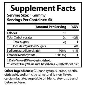 OEM Pre-Workout Creatine Gummy <strong>Supplements</strong> Sugar Free Super Creatine Monohydrate Gummies Candy For Adults Fitness - Product Image 2