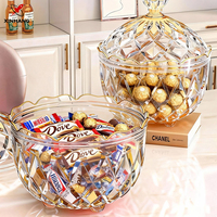 Xinhang Transparante Plastic Snoepopslagpot Grote Capaciteit Bureau Opbergdoos Stofdicht Fruit Snack Opbergpot met Deksel