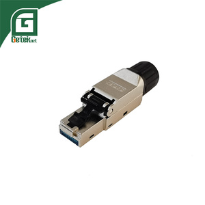 Connecteur mâle sans outil GETEKnet OEM 8P8C Cat6a Cat6 Cat 6 6a RJ45 Rg45 en métal pour réseau Ethernet <span class=keywords><strong>LAN</strong></span> FTP - Product Image 4
