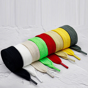 Cordones Planos de 2 cm de Ancho al por Mayor, Estilo <span class=keywords><strong>Retro</strong></span> Vintage, Cordones Gruesos para Zapatillas y Zapatos de Lona, Paquete de 1 Par - Product Image 3