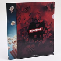 Artworldgift - Carpeta de Archivo en Forma de L, A4, PP, Resistente, 0.45 mm de Grosor, Impresión UV Visual 3D, Plástico Brillante, Carpeta Promocional