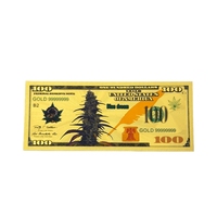 2026 Uang Kertas Cannabis Amerika Edisi Terbatas Berlapis Emas 24K untuk Koleksi