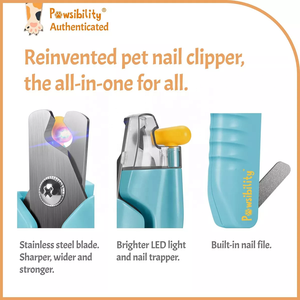 KingHon Vente en gros de coupe-ongles pour animaux de compagnie en acier inoxydable personnalisés, style avec lumière LED, adapté aux chats et aux chiens, fournitures de nettoyage - Product Image 3