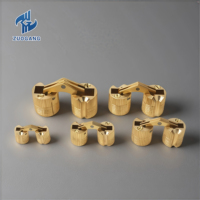 Charnière cylindrique en laiton de 24mm Accessoires de quincaillerie de meubles Boîte à bijoux de porte d'armoire Mini charnières dissimulées de 8mm