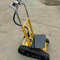 Carga de fábrica 300kg Carros de camiones de mano motorizados Batería de escalador de pista completa Carro de escalada automático Uso en el sitio de construcción
