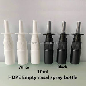 En Stock 10ml HDPE Sólido Negro Blanco Vacío Plástico Mini Nasal <span class=keywords><strong>Spray</strong></span> <span class=keywords><strong>Botella</strong></span> Con 18/410 Nasal Fine Mist Sprayer - Product Image 2