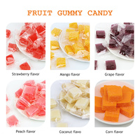 Hete Verkoop Fruitige Gearomatiseerde Gummy Snoep Kauwgom In Zakverpakking Concurrerende Prijs Voor Maïs Mango Appel Aardbei Smaken