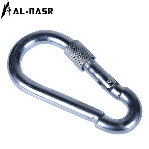 Carabiner 10mm 8mm Steel Safety Link <b>Lockable</b> Outdoor Use - Product Image 5