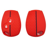 Vente en gros de protège-clés à 2 boutons en caoutchouc souple pour Renault Kangoo 2 Laguna 2 et Dacia Logan MCV, étuis pour clés intelligentes