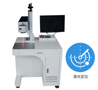 Machine de marquage au laser à fibres optiques imprimée en couleur 3D pour métal/plastique/étiquettes/chaînes de clés/stylos