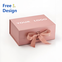Boîte d'emballage cadeau magnétique en carton rigide de vente en gros de logo personnalisé haut de gamme pour l'emballage cadeau de la Saint-Valentin
