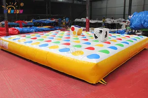 Human Pretzel Inflatable Twister Game Party Inflatable Interactive Twister Challenge Games