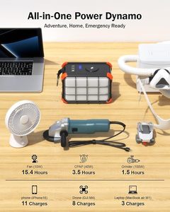 Điện cầm tay trạm 150wh Lithium Ion Hand Crank Máy phát điện chúng tôi 120V 150 Wát AC/DC đầu ra tinh khiết Sine Wave MPPT sạc không dây - Product Image 6