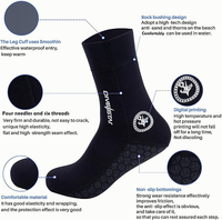 Chaussettes aquatiques en néoprène DIVESTAR tailles M/L/XL, durables, 3/5 mm, antidérapantes, pour la plage, la plongée en apnée, accessoires de plongée