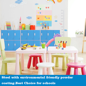 Promotion bureau maison et école <span class=keywords><strong>armoire</strong></span> de rangement avec 6 portes bleu jaune <span class=keywords><strong>blanc</strong></span> - Product Image 6