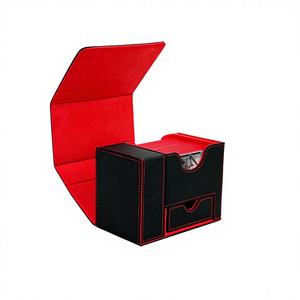 Boîte de rangement multifonctionnelle personnalisée en cuir PU pour cartes Yu-Gi-Oh <span class=keywords><strong>et</strong></span> Pokémon avec pochette individuelle <span class=keywords><strong>et</strong></span> tour à dés 130+ - Product Image 3