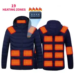 Heated Jackets for Men with Battery Pack Wholesale Full Sleeves Women Waterproof Heated Hoodie for Hunting Fishing Heated Coat