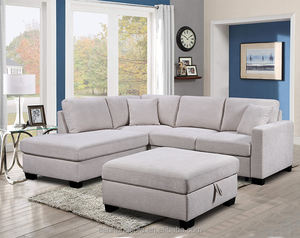 Sofá Moderno y Popular de 2023 para Sala de Estar, Sofá Cama con Otomana y Almacenamiento - Product Image 4