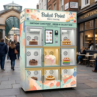 Máquina Expendedora de Pasteles Refrigerada JFP con Logotipo Personalizado OEM, Sistema Automático con Pantalla Táctil para Franquicias de Panadería