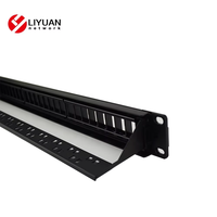LIYUAN Panneau de brassage vierge 24 ports 1U de hauteur avec modèle de gestion des câbles LY-BPP08-1S24P