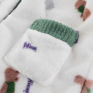 <span class=keywords><strong>Pigiama</strong></span> intero invernale caldo per ragazze, foderato in <span class=keywords><strong>pile</strong></span> spesso, con motivo a cartoni animati e comoda apertura all'inguine - Product Image 4