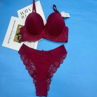 Ensemble soutien-gorge et culotte grande taille pour femme, modèle YWB082, respirant, pour adolescentes, tailles 40-46D, avec couleurs variées, à 2,15 dollars.